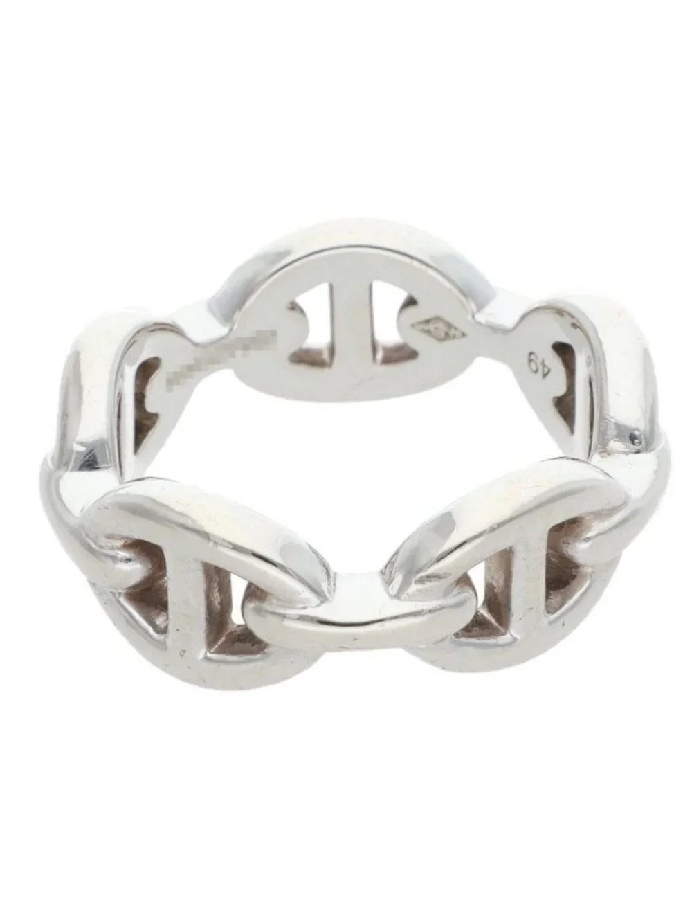 Hermes Chaine D'ancre Enchainee PM Silver Ring